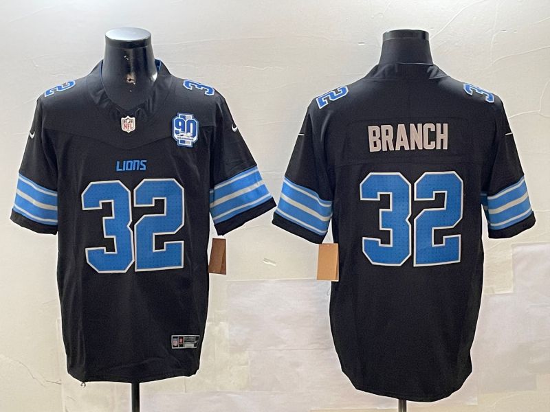 Men Detroit Lions #32 Branch Black three generations 2024 Nike Limited NFL Jersey style 3->detroit lions->NFL Jersey